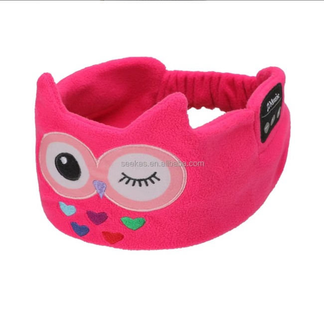 GYerek Bluetooth Fejpánt Bagoly Rózsaszín
